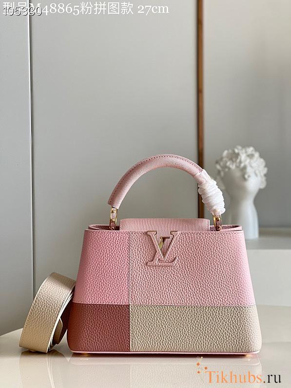 LV Capucines Taurillon Leather Pink M59269 Size 27 x 18 x 9 cm - 1