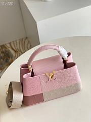 LV Capucines Taurillon Leather Pink M59269 Size 27 x 18 x 9 cm - 5
