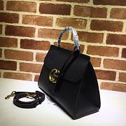 Gucci GG Marmont Leather Bag Black 421890 Size 31.5 x 23 x 13 cm - 3