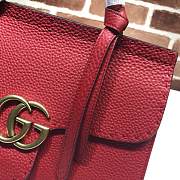 Gucci GG Marmont Leather Bag Red 421890 Size 31.5 x 23 x 13 cm - 2