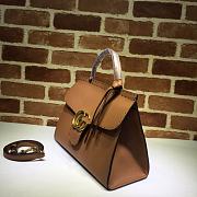 Gucci GG Marmont Leather Bag Brown 421890 Size 31.5 x 23 x 13 cm - 3