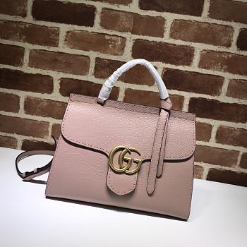 Gucci GG Marmont Leather Bag Light Pink 421890 Size 31.5 x 23 x 13 cm