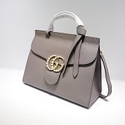 Gucci GG Marmont Leather Bag Gray 421890 Size 31.5 x 23 x 13 cm - 6