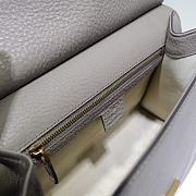 Gucci GG Marmont Leather Bag Gray 421890 Size 31.5 x 23 x 13 cm - 3