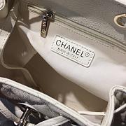 Chanel Duma Diamond - Quilted Backpack White Size 21.5 x 24 x 12 cm - 3