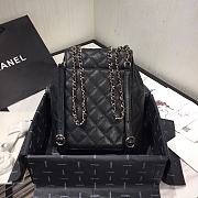 Chanel Duma Diamond - Quilted Backpack Black Size 21.5 x 24 x 12 cm - 3