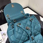 Chanel Duma Diamond - Quilted Backpack Mallard Green Size 21.5 x 24 x 12 cm - 3