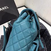 Chanel Duma Diamond - Quilted Backpack Mallard Green Size 21.5 x 24 x 12 cm - 4