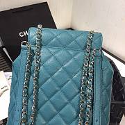 Chanel Duma Diamond - Quilted Backpack Mallard Green Size 21.5 x 24 x 12 cm - 5