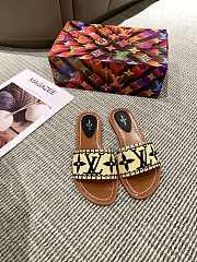 LV Slippers Raffia Black/Brown - 1