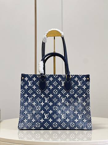 LV Onthego Denim M59608 Size 35 × 28 × 15cm