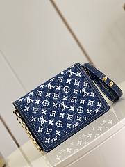 LV Dauphine Denim Blue Navy M59716 Size 25 x 17 x 10.5 cm - 5