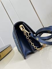 LV Dauphine Denim Blue Navy M59716 Size 25 x 17 x 10.5 cm - 4