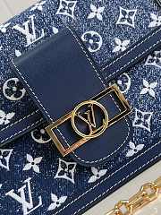 LV Dauphine Denim Blue Navy M59716 Size 25 x 17 x 10.5 cm - 2