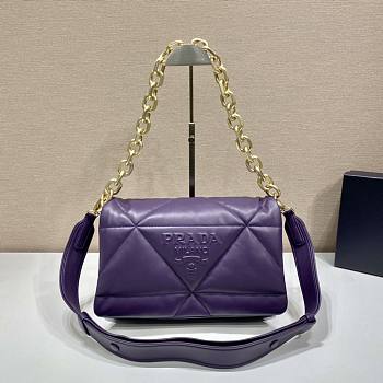 Prada Spectrum Bag In Dark Purple Size 31 x 19 x 8.5 cm