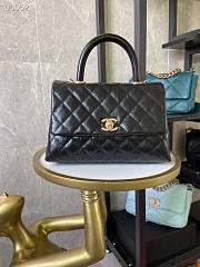 Chanel Coco Handle 92990 Calf Skin Black Size 24 x 14 x 10 cm - 1