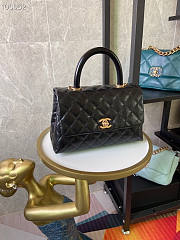 Chanel Coco Handle 92990 Calf Skin Black Size 24 x 14 x 10 cm - 3
