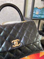 Chanel Coco Handle 92990 Calf Skin Black Size 24 x 14 x 10 cm - 2