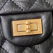 Chanel Elephant Pattern Black Flap Bag Gold Hardware Size 20 x 15.5 x 6 cm - 2