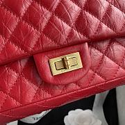 Chanel Elephant Pattern Red Flap Bag Gold Hardware Size 24 x 16 x 7.5 cm - 3