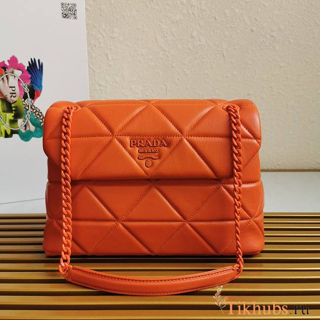 Prada Spectrum Bag In Orange Size 27 × 18.5 × 9 cm - 1
