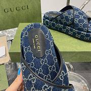 Gucci Denim Sandal - 5