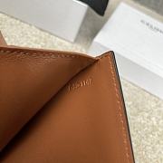 Celine Small Strap Wallet In Triomphe Canvas Size 10.5x9x2cm - 2