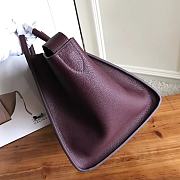 Celine Micro Luggage Calfskin Handbag In Purple Size 30 x 28 x 24 cm - 4