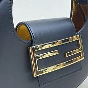 Fendi Cookie Black Leather Mini Bag 8BS065 Size 22 × 17.5 × 4.5 cm - 6