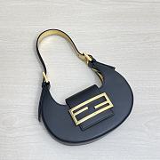 Fendi Cookie Black Leather Mini Bag 8BS065 Size 22 × 17.5 × 4.5 cm - 4