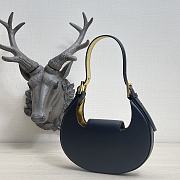 Fendi Cookie Black Leather Mini Bag 8BS065 Size 22 × 17.5 × 4.5 cm - 3