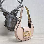 Fendi Cookie Pink Leather Mini Bag 8BS065 Size 22 × 17.5 × 4.5 cm - 4