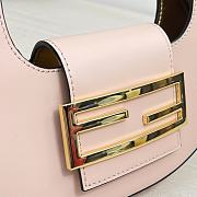 Fendi Cookie Pink Leather Mini Bag 8BS065 Size 22 × 17.5 × 4.5 cm - 3