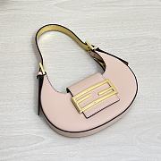 Fendi Cookie Pink Leather Mini Bag 8BS065 Size 22 × 17.5 × 4.5 cm - 2