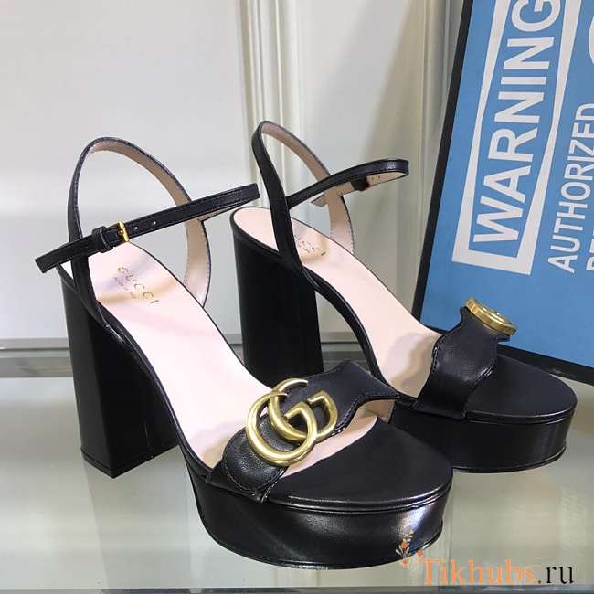 Gucci Leather Sandal Black - 1