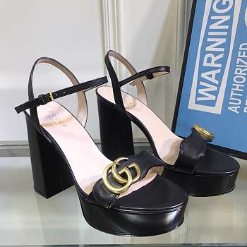 Gucci Leather Sandal Black