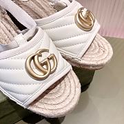Gucci Leather Platform Espadrille White - 6