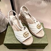 Gucci Leather Platform Espadrille White - 5