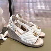 Gucci Leather Platform Espadrille White - 4