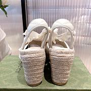 Gucci Leather Platform Espadrille White - 2