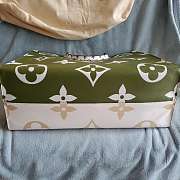 Louis Vuitton Monogram Women Onthego Handbag Green and White  - 4