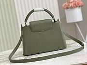 LV Capucines Taurillon Leather Green M57227 Size 31.5 x 30 x 11 cm - 3