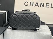 Chanel Black Silver Hardware Backpack 91120 Size 25 x 20 x 10 cm - 6