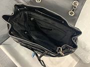 Chanel Black Silver Hardware Backpack 91120 Size 25 x 20 x 10 cm - 4