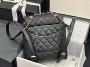 Chanel Black Gold Hardware Backpack 91120 Size 28 x 23 x 13 cm - 4