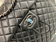 Chanel Black Gold Hardware Backpack 91120 Size 30 x 25 x 15 cm - 2