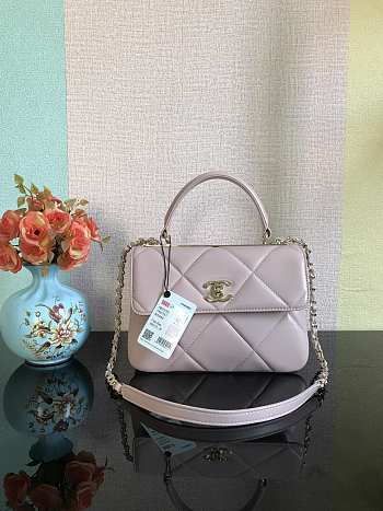 Chanel Trendy Handle 92236 Light Pink Size 25 x 17 x 12 cm