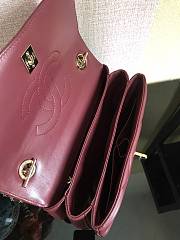 Chanel Trendy Handle 92236 Wine Red Gold Hardware Size 25 x 17 x 12 cm - 6