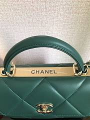 Chanel Trendy Handle 92236 Dark Green Gold Hardware Size 25 x 17 x 12 cm - 4