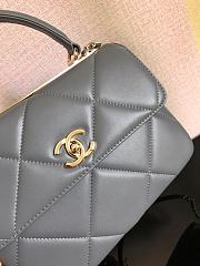 Chanel Trendy Handle 92236 Dark Gray Gold Hardware Size 25 x 17 x 12 cm - 3